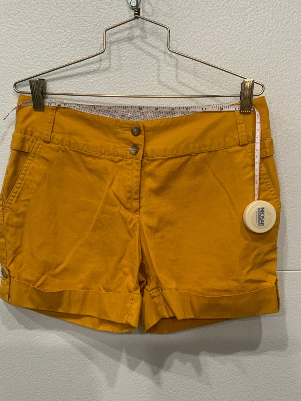 Women's Mustard Yellow Casual Shorts
